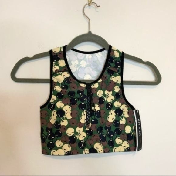 ADAM SELMAN SPORT ZIP FRONT CROP TOP CLASSIC CAMO - Picture 2 of 9